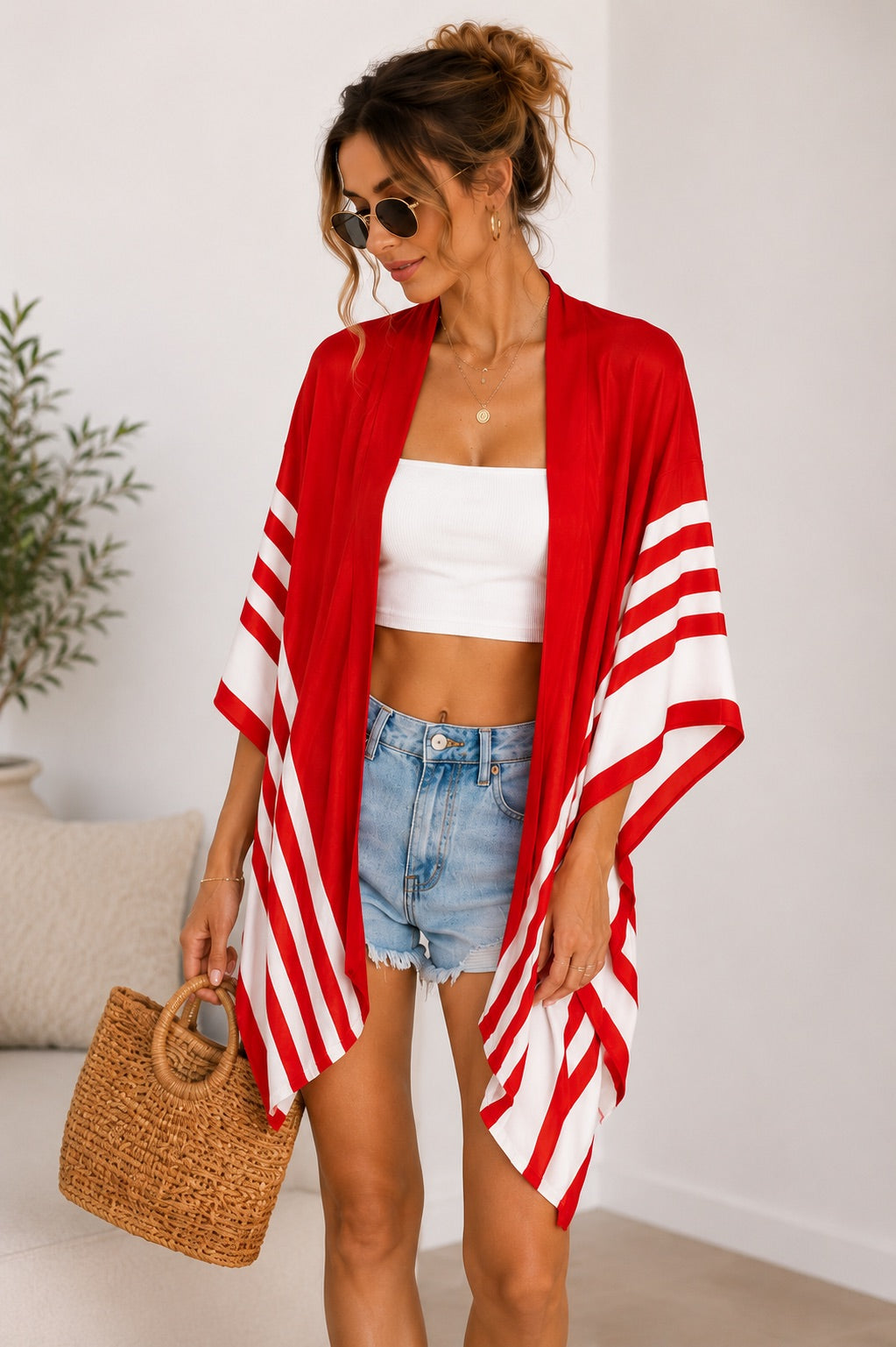 Two Tone Poncho *Multiple Colors*