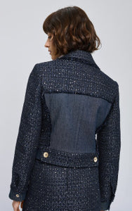 Short Tweed Blazer with Lurex