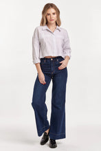 Load image into Gallery viewer, Arianna Cropped Front Tie Shirt