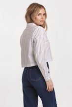 Load image into Gallery viewer, Arianna Cropped Front Tie Shirt