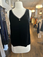 Load image into Gallery viewer, Silk Velvet Tank w/ Lace