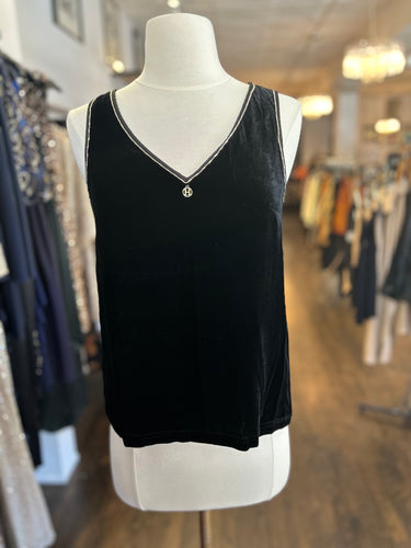 Silk Velvet Tank w/ Lace