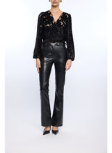 Load image into Gallery viewer, Loralie Velvet Lace Wrap Blouse