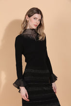 Load image into Gallery viewer, Mock Neck Top w/ Peplum Cuff *Multiple Colors*