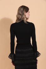 Load image into Gallery viewer, Mock Neck Top w/ Peplum Cuff *Multiple Colors*