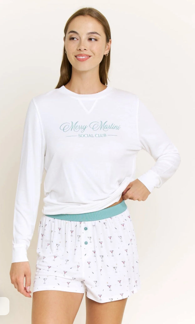 Long Sleeve Shortie PJ Set *multiple colors*