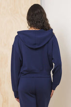 Load image into Gallery viewer, Crop Zip Up in Collegiate Navy