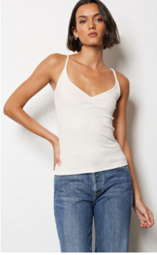 Shirred Front Cami *multiple colors*