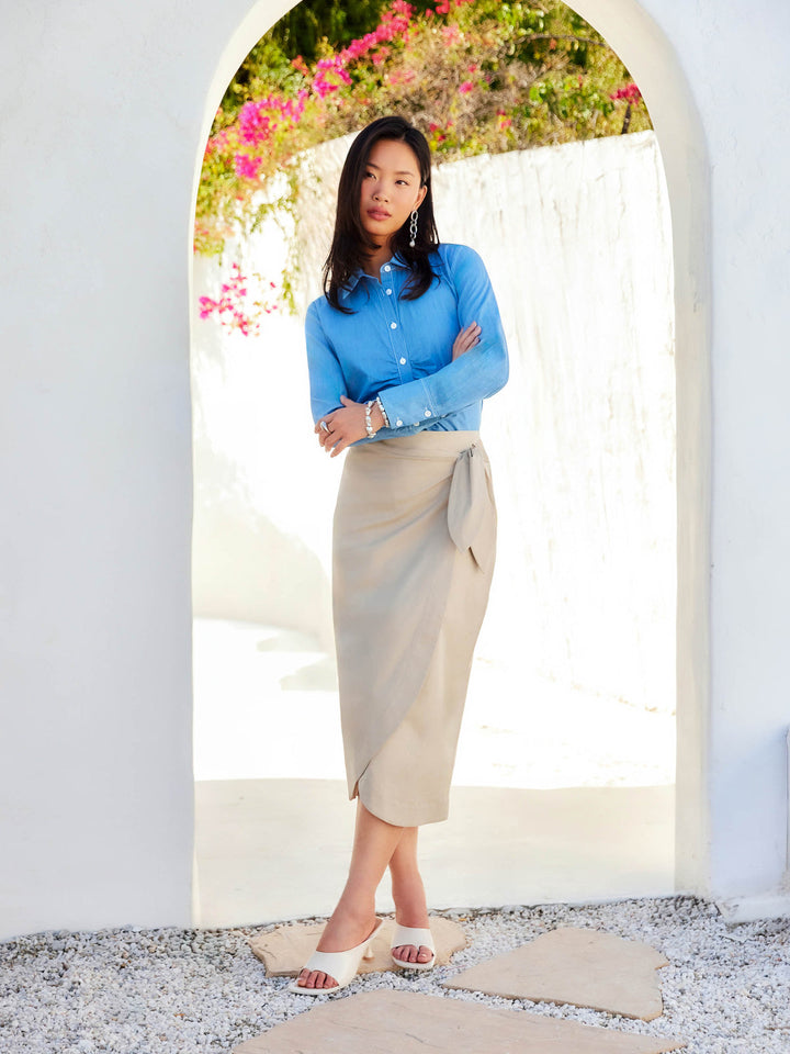 Norlyn Side Shirred Shirt