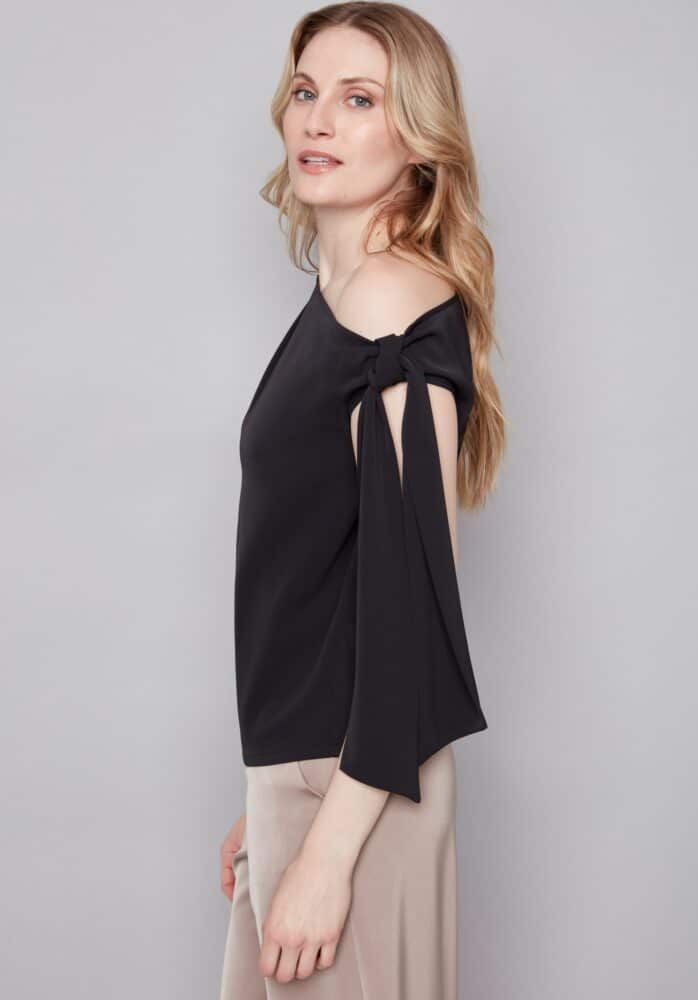 Angel Tie Shoulder Top *multiple colors*