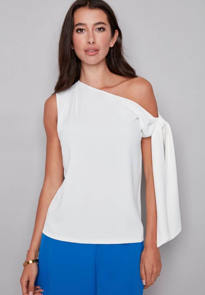 Angel Tie Shoulder Top *multiple colors*