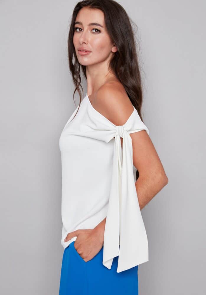 Angel Tie Shoulder Top *multiple colors*