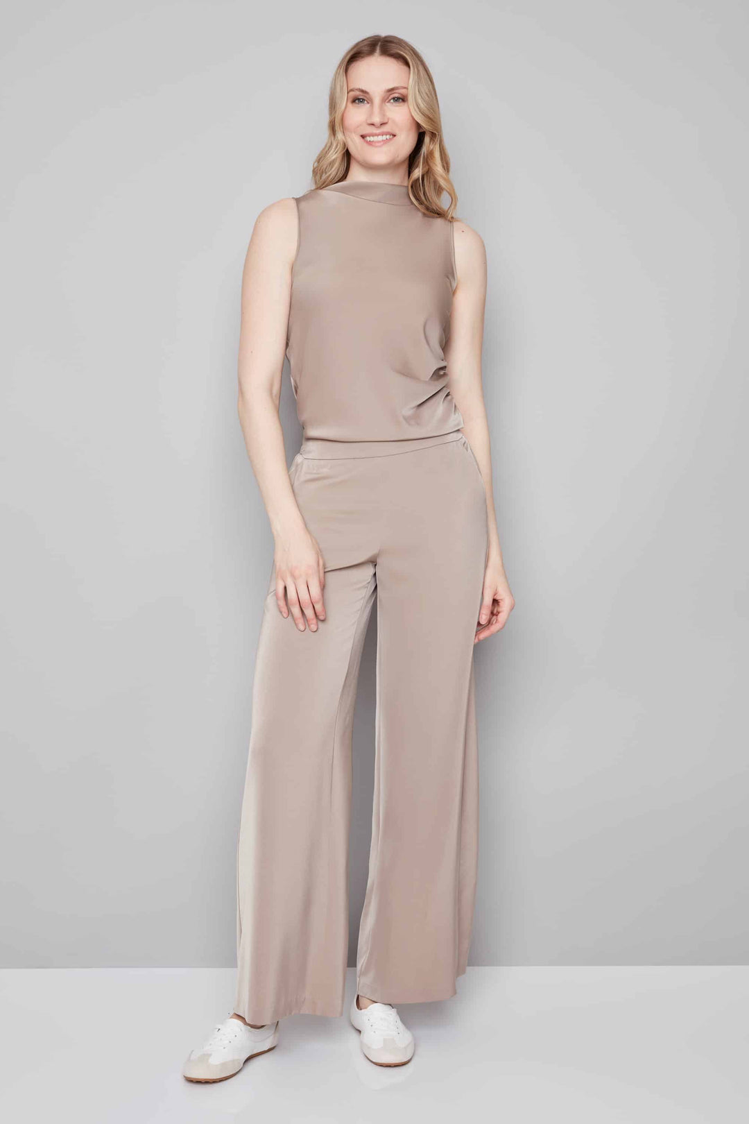 Fiona Belize Satin Straight Leg Pant *multiple colors*