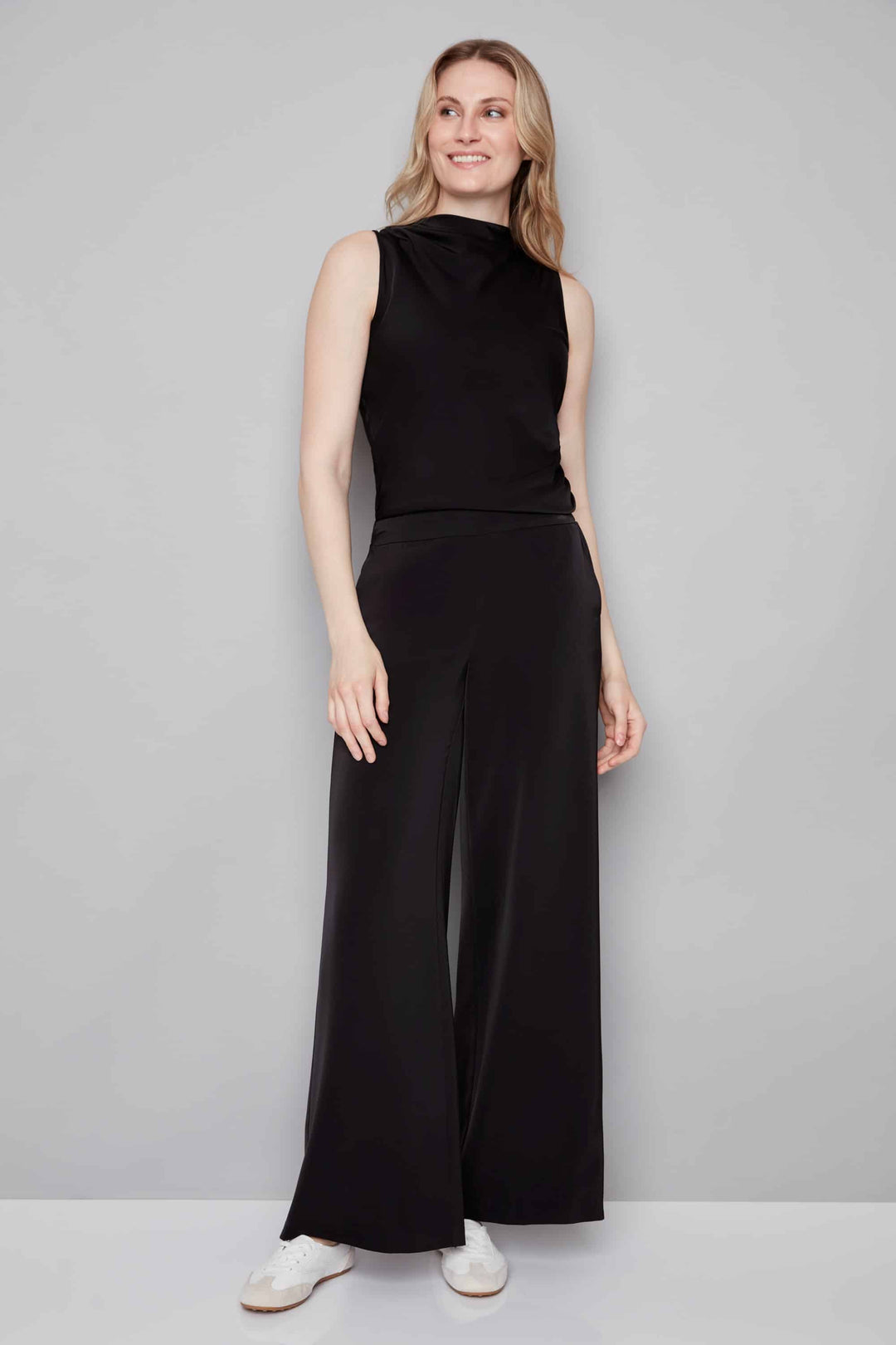 Fiona Belize Satin Straight Leg Pant *multiple colors*