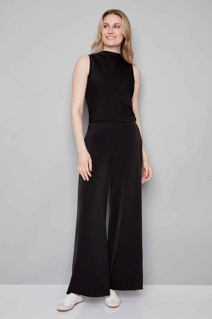 Fiona Belize Satin Straight Leg Pant *multiple colors*