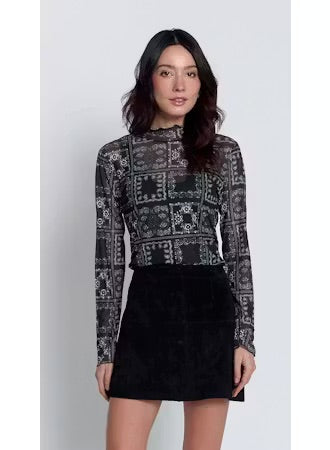 Wren Sheer Print Top