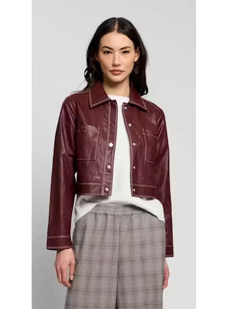 Hazel Topstitched Jacket