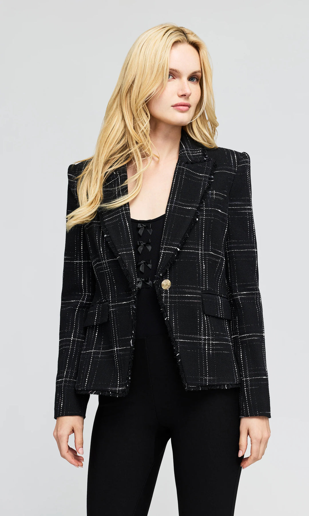 Skylar WindowPane Tweed Blazer