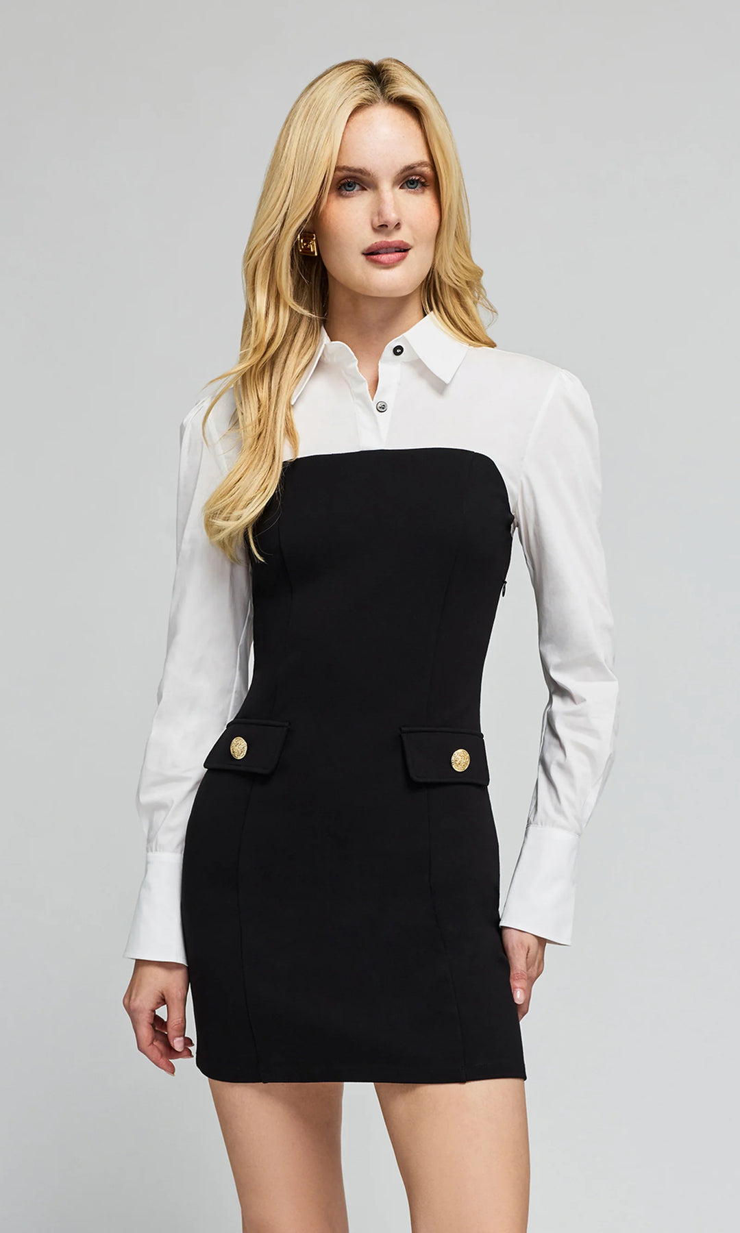 Jacqueline Poplin Combo Dress