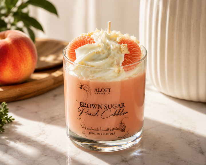 Brown Sugar Peach Cobbler Candle