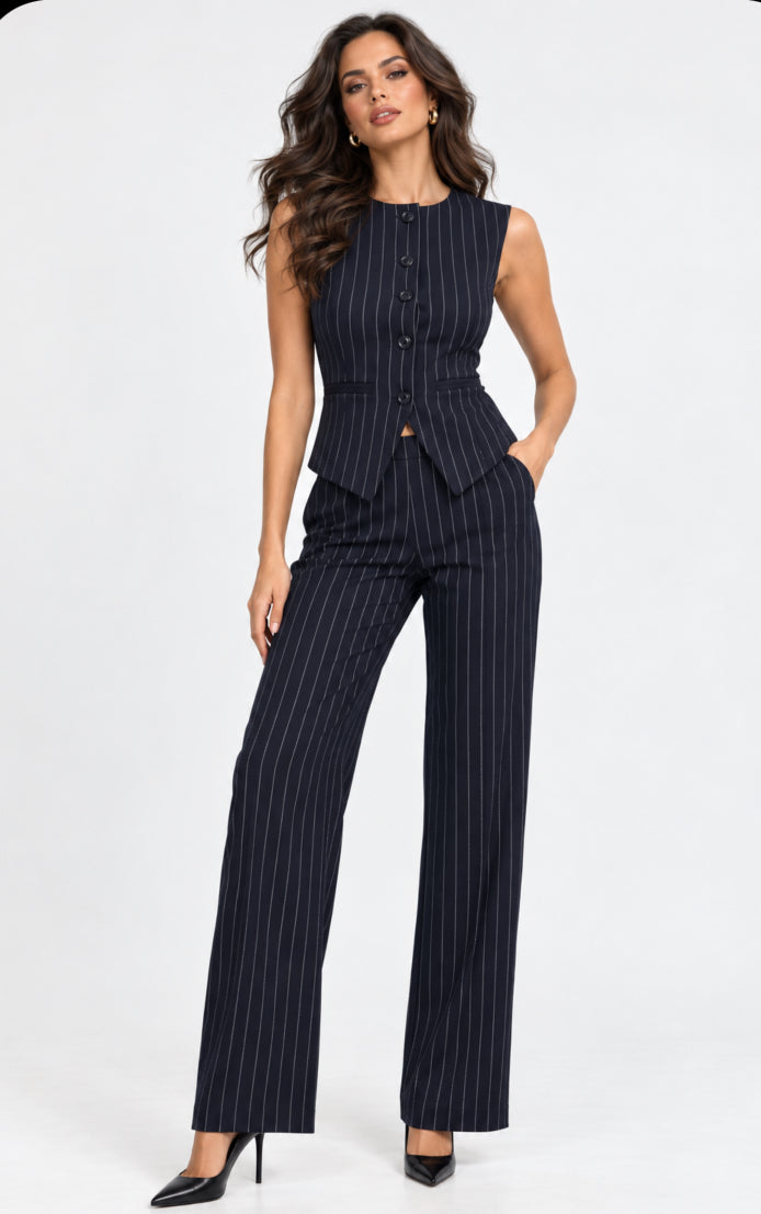 Rowan Stripe Vest