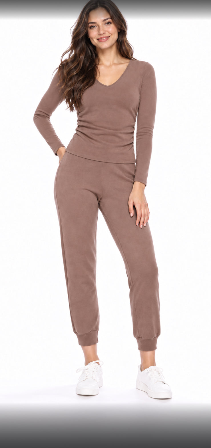 Geography Top in Mocha
