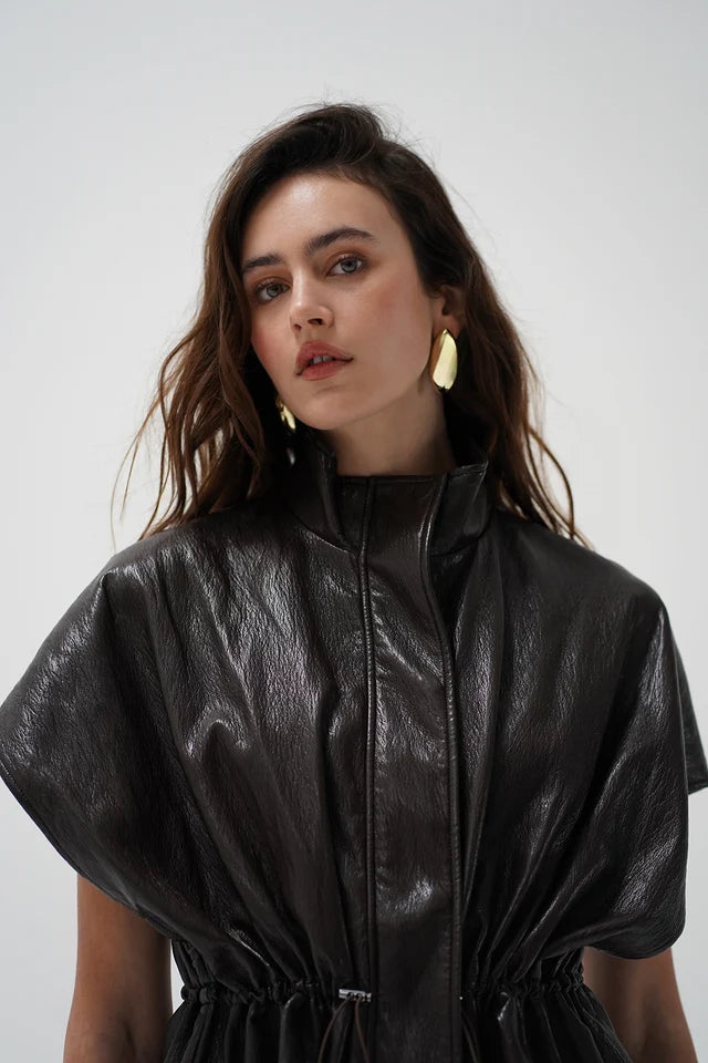 Fairfax Short Sleeve Leather Jacket