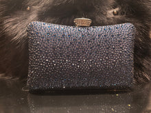 Load image into Gallery viewer, Navy Beaded Clutch