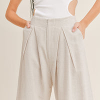 Traveler Pleated Striped Pant
