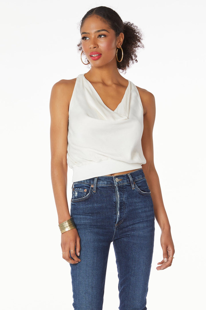 Rib Mixed Cowl Neck Top *Multiple Colors Available*