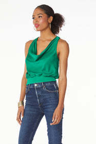 Rib Mixed Cowl Neck Top *Multiple Colors Available*