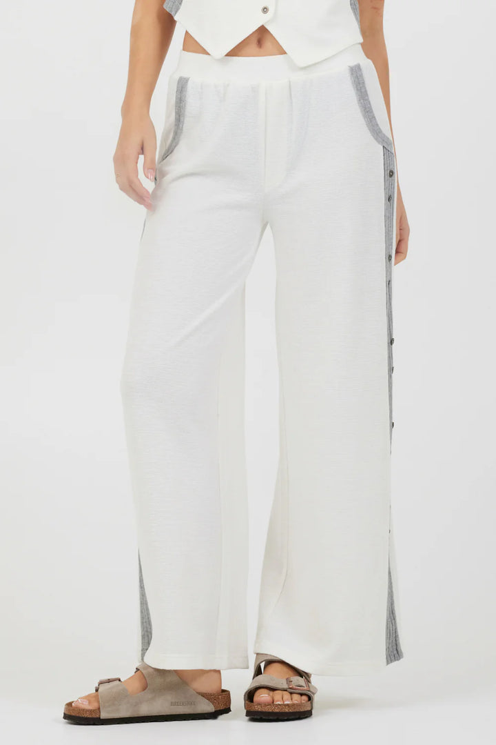 Knit Pant w/ Contrast Rib