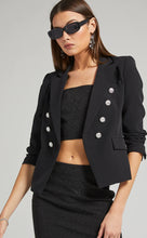 Load image into Gallery viewer, Delilah Crepe Blazer in Black
