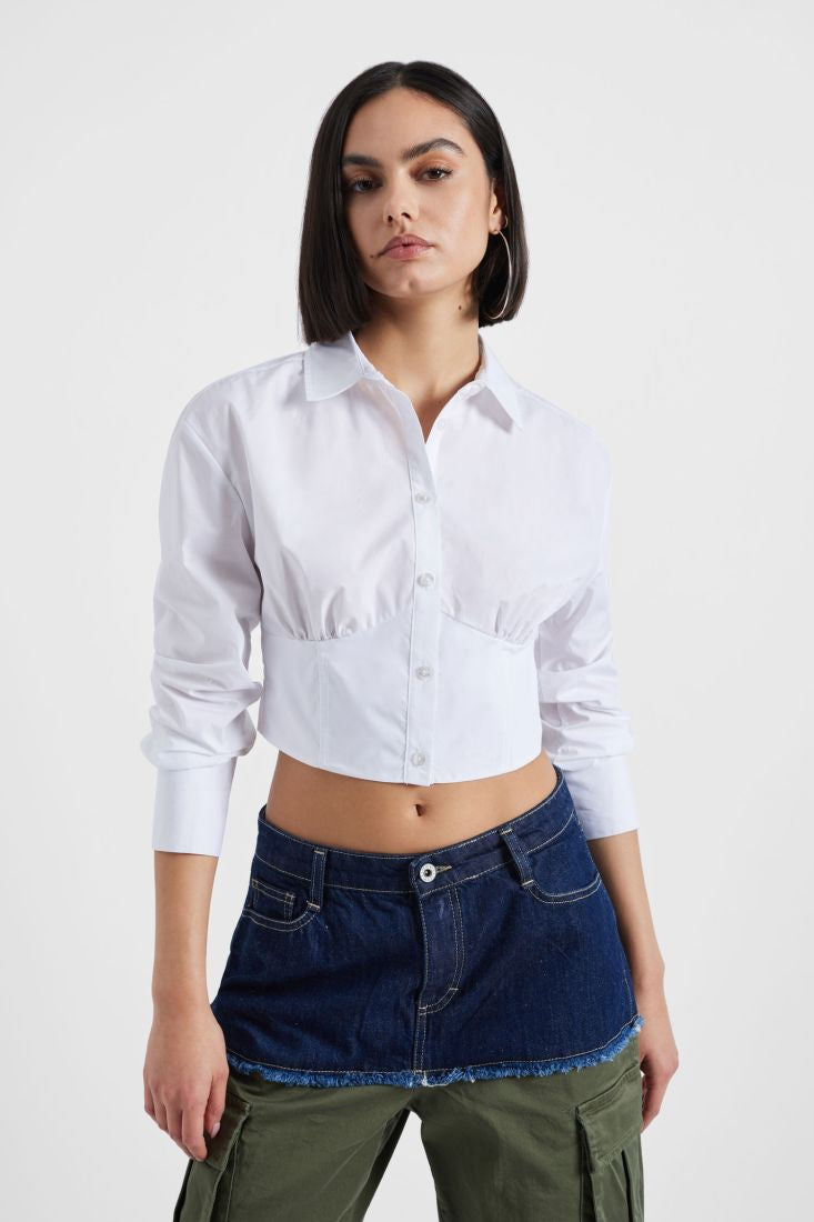 Cropped Button Down