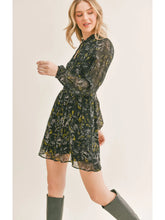 Load image into Gallery viewer, Moonflower Smocked Mock Neck Dress