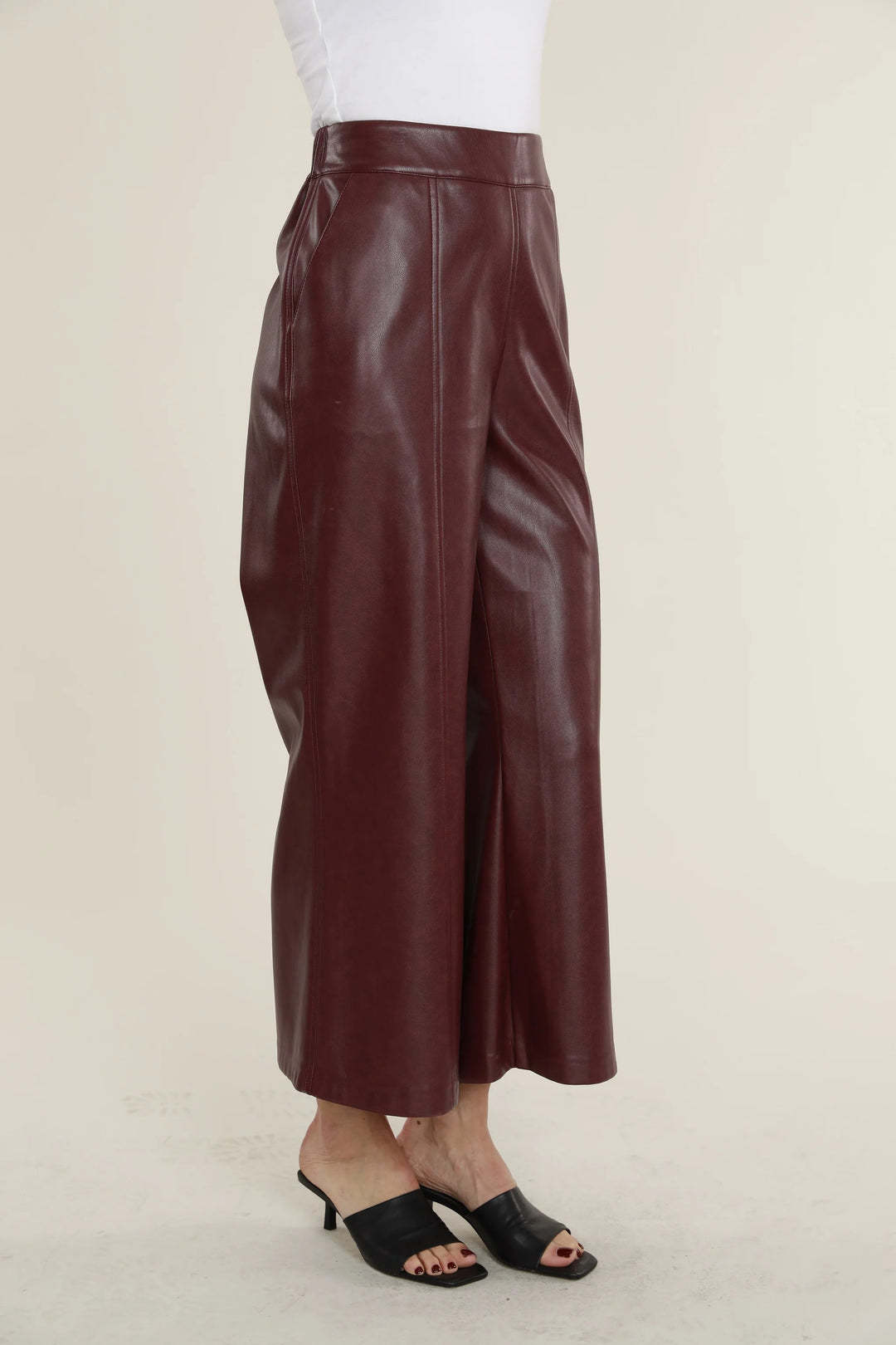 Vegan High Waist Wide Leg Pant