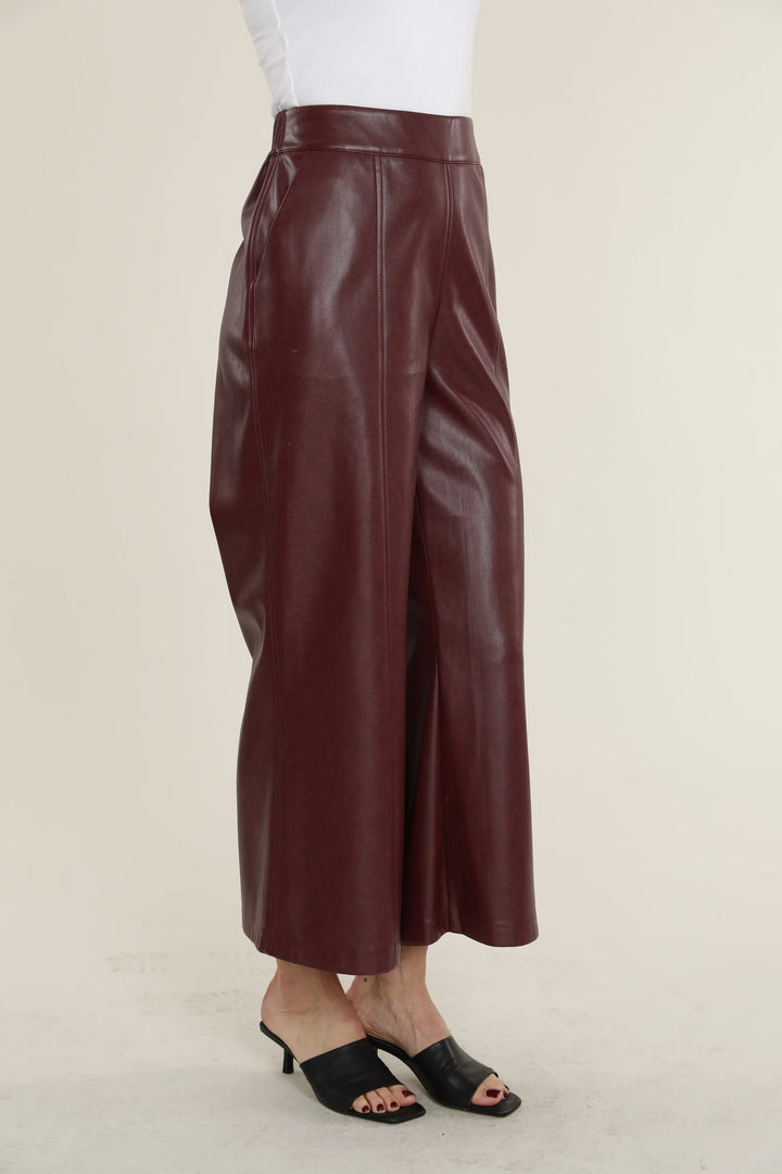 Vegan High Waist Wide Leg Pant