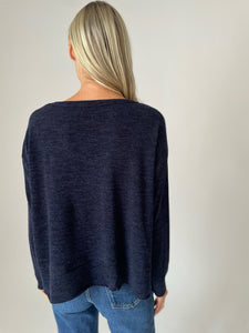 Hemmed L/S Sweater