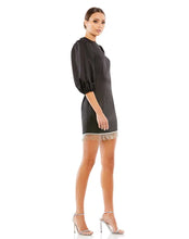 Load image into Gallery viewer, Beaded Fringe Hem Mini Dress