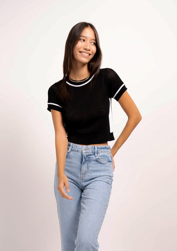 Dean Cropped Sweater Tee