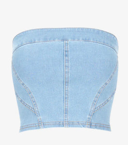 Do It All Denim Tube Top