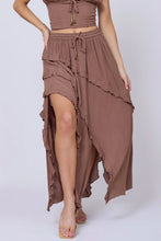 Load image into Gallery viewer, Crinkle Ruffle Maxi Skirt