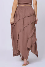 Load image into Gallery viewer, Crinkle Ruffle Maxi Skirt