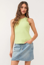 Load image into Gallery viewer, Cora Tank in Pale Lime