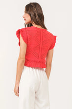 Load image into Gallery viewer, Delaney Knit Top in Infra Red