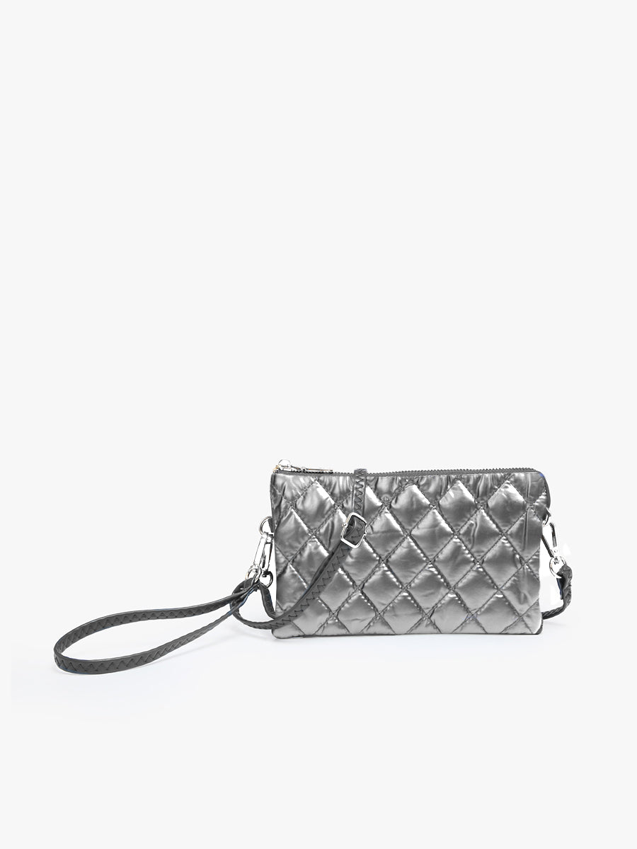 Quilted Graphite Crossbody