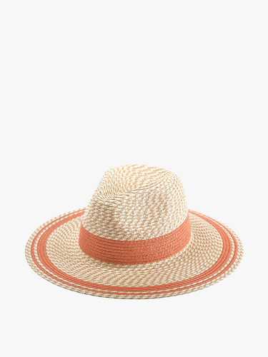 Two Tone Straw Hat