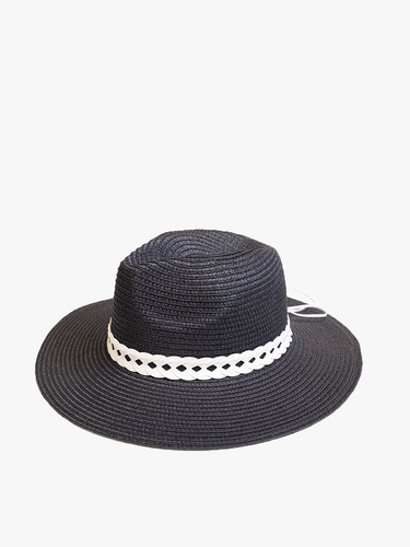 Black Hat w White Braid