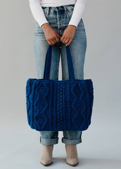 Cable Knit Tote *Multiple Colors Available*