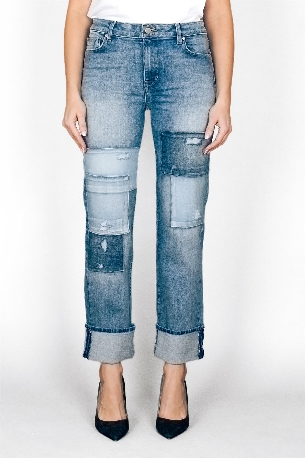 Cali Cuff Patch Denim